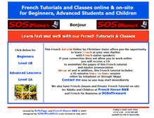 Tablet Screenshot of frenchtutorial.bellepage.com